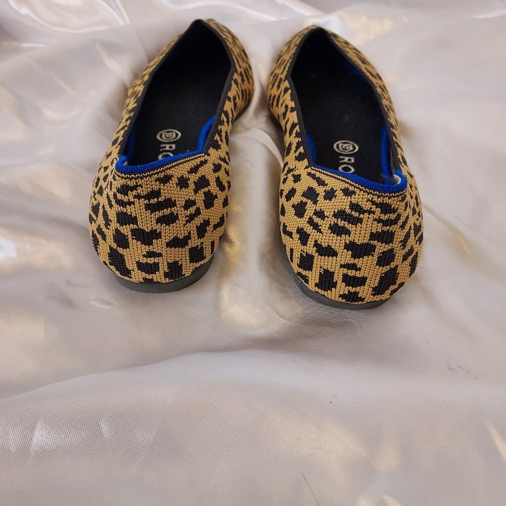 Rothy's The Point Leopard Print Flats Size 11.5 - image 4